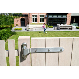 180° 3-way adjustment hinge for wooden gates