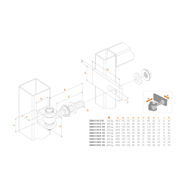 3-way adjustable 180° hinge