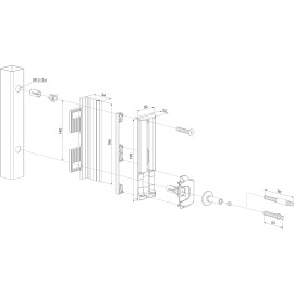Adjustable security keep out of stainless steel