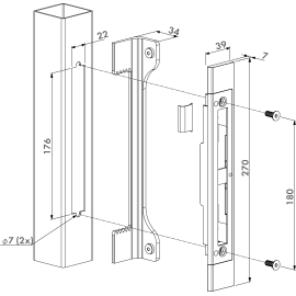 Insert keep for installation in lock pattern