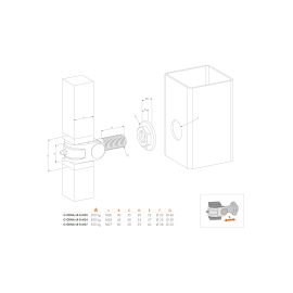 Ornamental hinge set