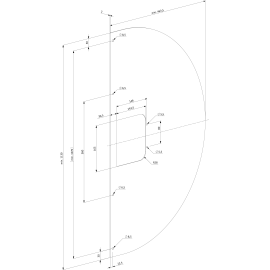 Security shroud for surface mounted locks with free exit configuration