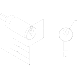 Rekeyable KIK cylinder