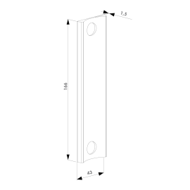 Adaptor plate for SA keeps - 3018LA