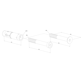 Wall fixation set for keeps - WALL-FIX