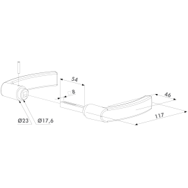 Handle pair in polyamide - 3006P