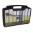 Tool case with drilling jig for surface mounted lock and corresponding keep - DRILLFIX