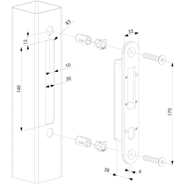 Stainless steel keep for H-COMPACT - SHKC