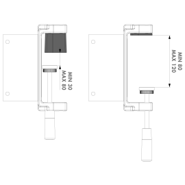 Clamp set for gate frame positioning - DRILLVISE-2
