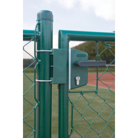 Polyamide garden gate keep for round profiles