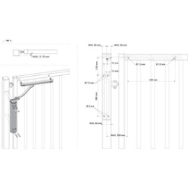 Powerful all-round hydraulic gate closer for 90Â° and 180Â° hinges - VERTICLOSE-2