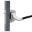 Surface mounted anti-panic gate lock