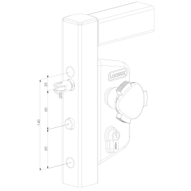 Surface mounted child safety lock