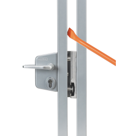 Surface mounted gate lock