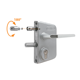 Surface mounted gate lock