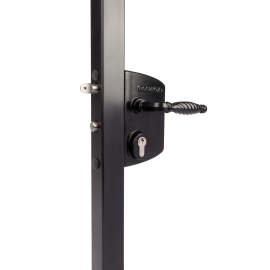 Surface mounted gate lock