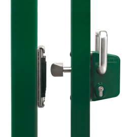 Surface mounted sliding gate lock