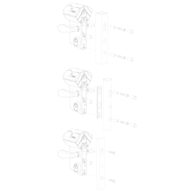 VINCI - Surface mounted mechanical code lock