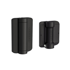 Hydraulic 180Â° gate closer and hinge