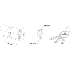 70 mm cylinder