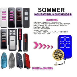 ALIRANTA Tor Control TC4 Handheld Transmitter 4-Channel Compatible with All Summer Remote Controls and All Summer Gate Opener Automatic Gate Operators 868.95 MHz