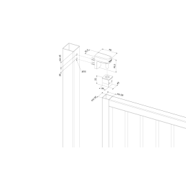 Invisible, built-in hydraulic gate closer - INTERIO