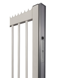 Aluminium finishing profile for sliding gates to combine with MAGUNIT - N-LINE S-MAG