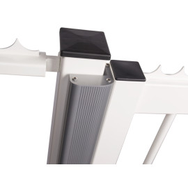 Aluminium finishing profile for swing gates to combine with MAGUNIT - N-LINE-B-MAG