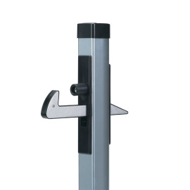 Aluminium gate hold-back catch - UNDER-GATE CATCHER