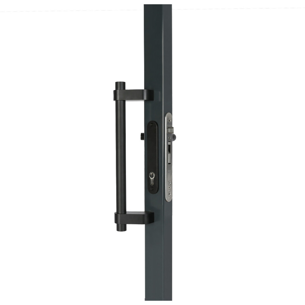 Fixed anodized aluminium handle