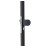 Handle set with rounded corners in anodized aluminium with fixed and rotating action