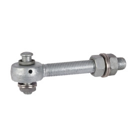 Hot-dip galvanized bearing eyebolt for 3D and 4D hinges