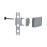Push handle set in aluminium - 3006PUSH
