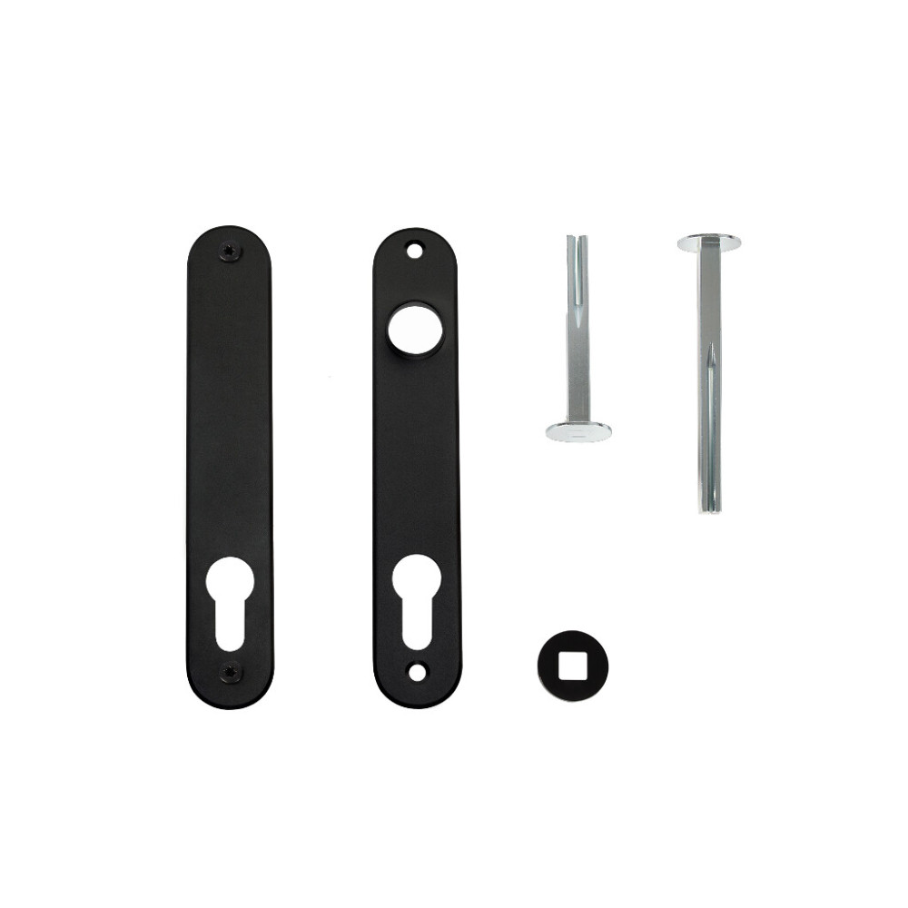 Set of cover plates for insert locks