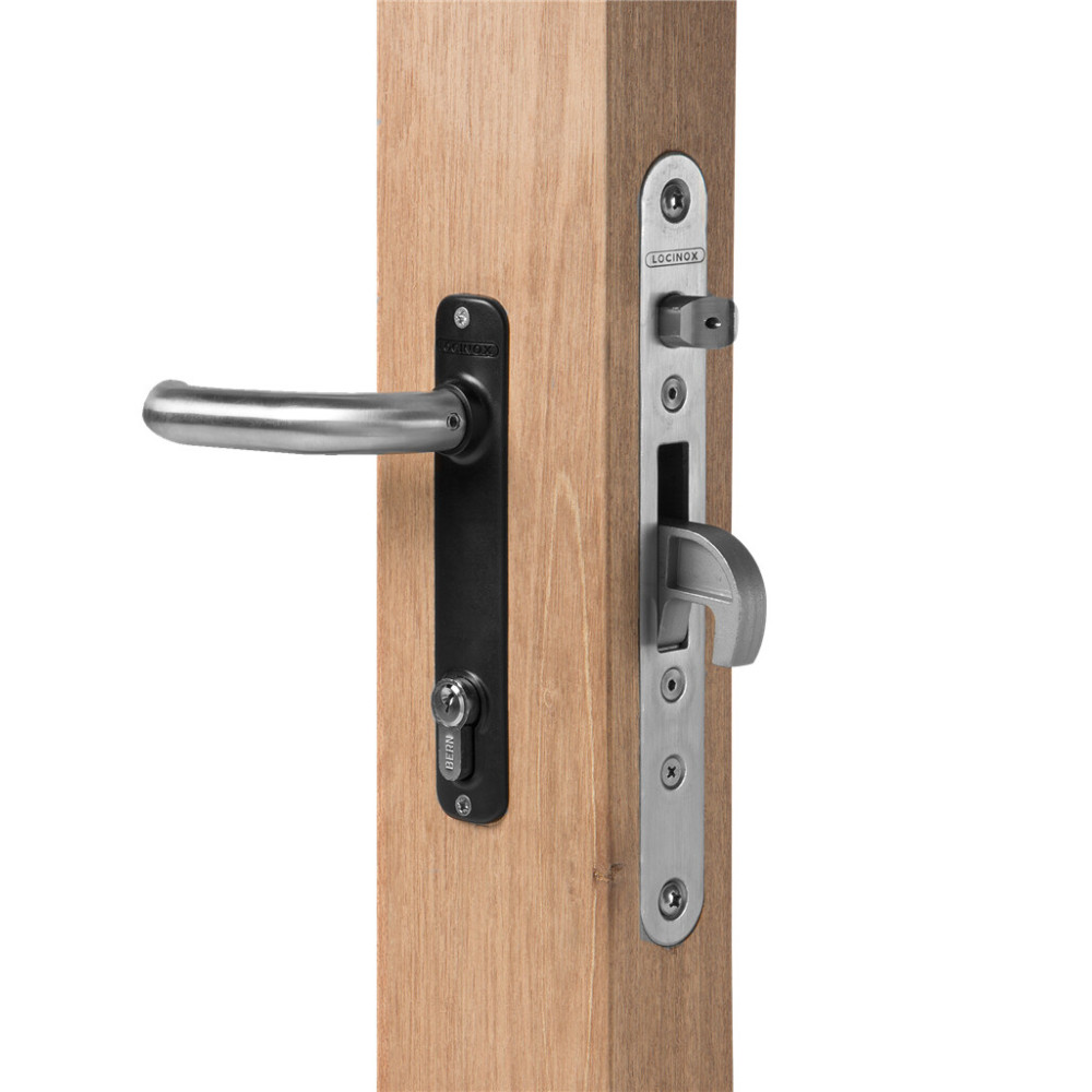 Stainless steel insert lock for wooden gates - H-WOOD
