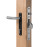 Stainless steel insert lock for wooden gates - H-WOOD