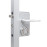 Surface mounted double cylinder gate lock for swing gates