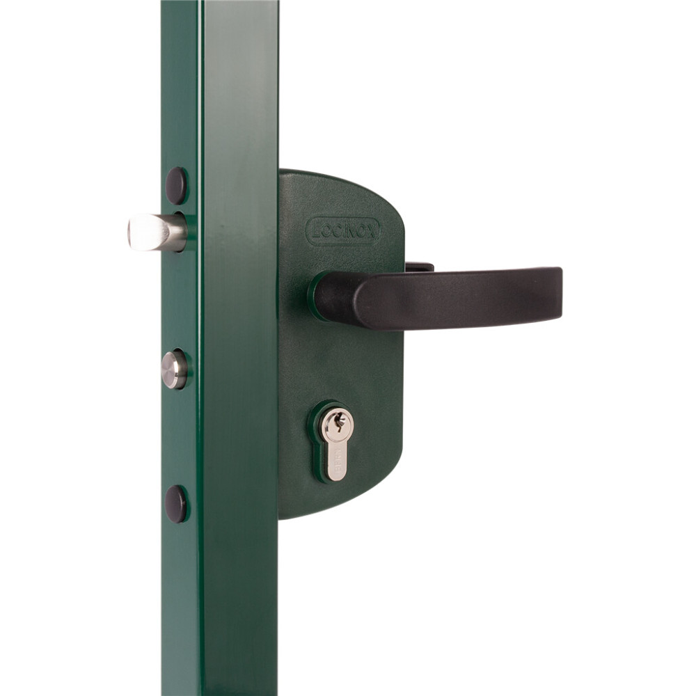 Surface mounted garden gate lock