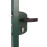 Surface mounted garden gate lock