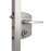 Surface mounted gate lock for Swiss profile cylinder
