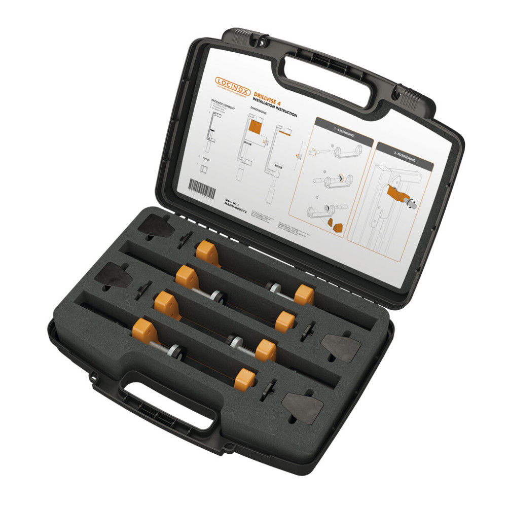 Toolbox with 4 Locinox clamps - DRILLVISE-4