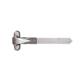 Vandal-proof 4D-hinge for wooden gates