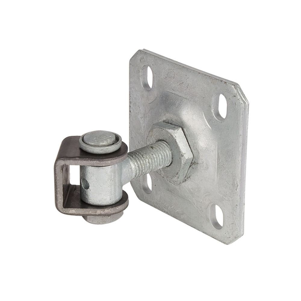 Vandal-proof one way 90Â° hinge with adjustable steel wall plate