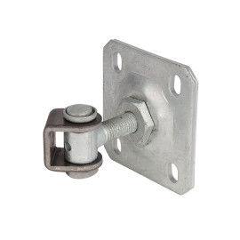 Vandal-proof one way 90° hinge with adjustable steel wall plate
