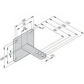 Sommer 2251V000 Sommer gate post fitting standard
