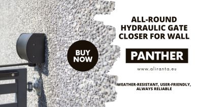 All-round hydraulic gate closer for wall and post mounting - PANTHER