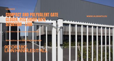Compact and polyvalent gate closer, fits every gate situation - LION